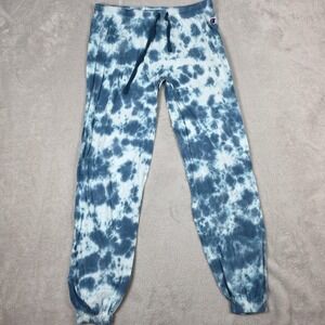 Champion Pants Womens Small Blue Tie Dye Joggers Athletic Drawstring Modal Blend
